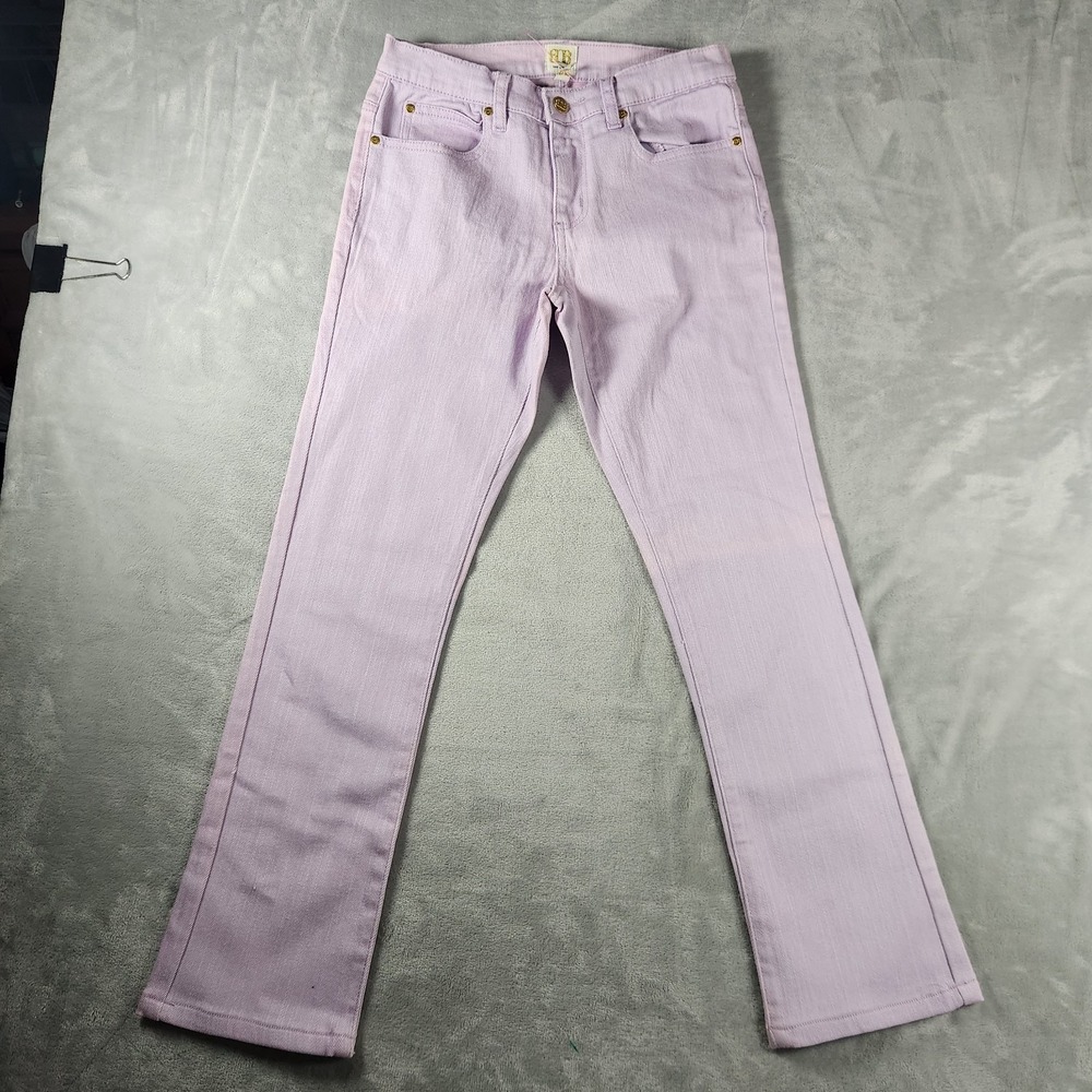 Boo Gemes Lilac Stretch Jeans Womens Size 0 Boho Preppy Resort